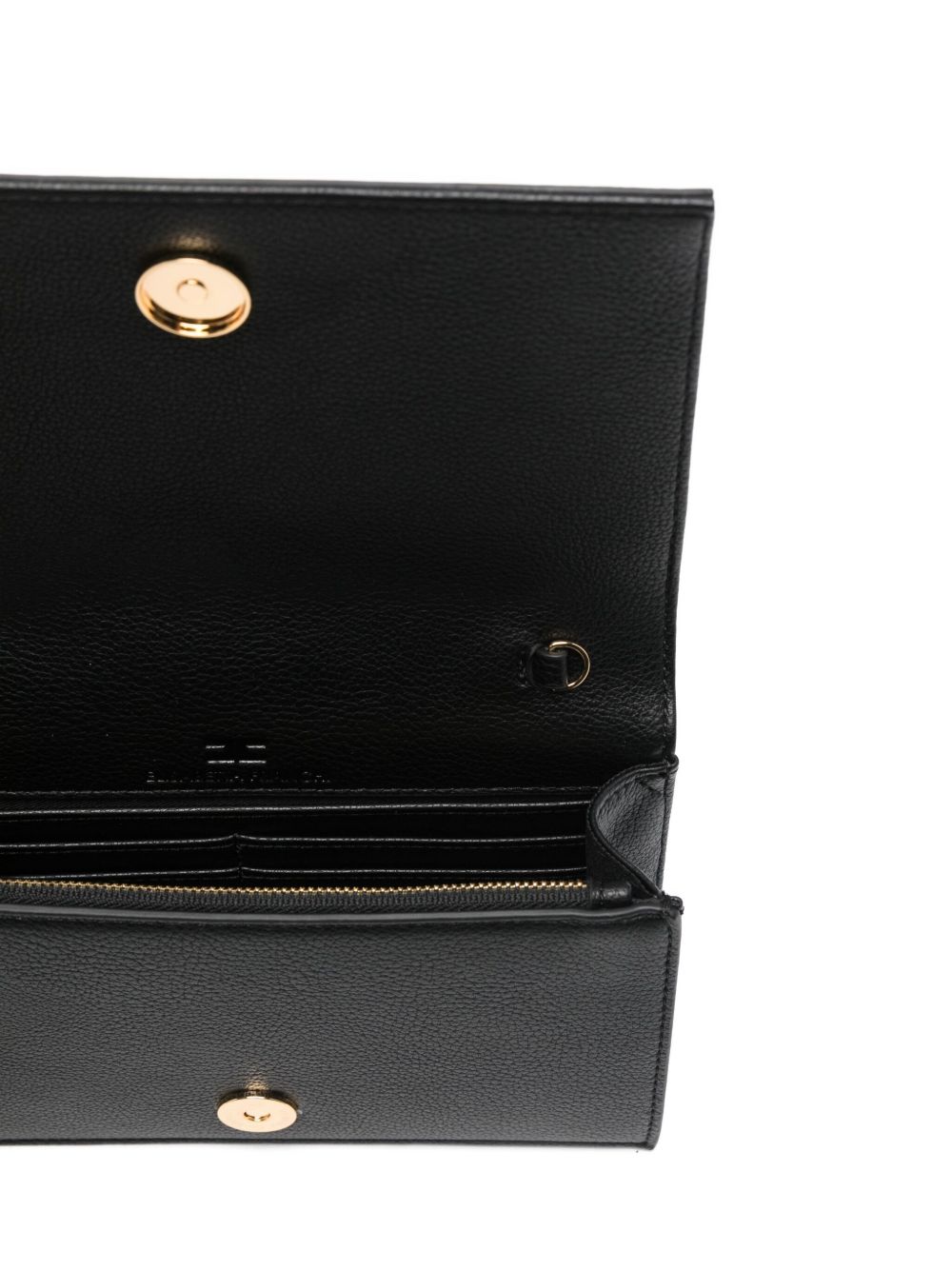 Elisabetta Franchi Shoulder Bag with Groumette Chain Black