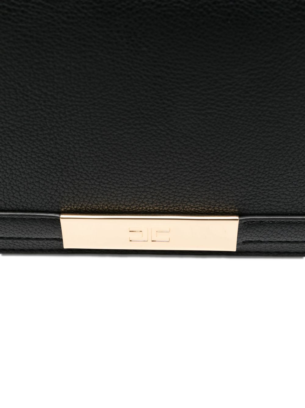 Elisabetta Franchi Shoulder Bag with Groumette Chain Black