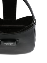 Emporio Armani Braided Leather Tote Bag Black