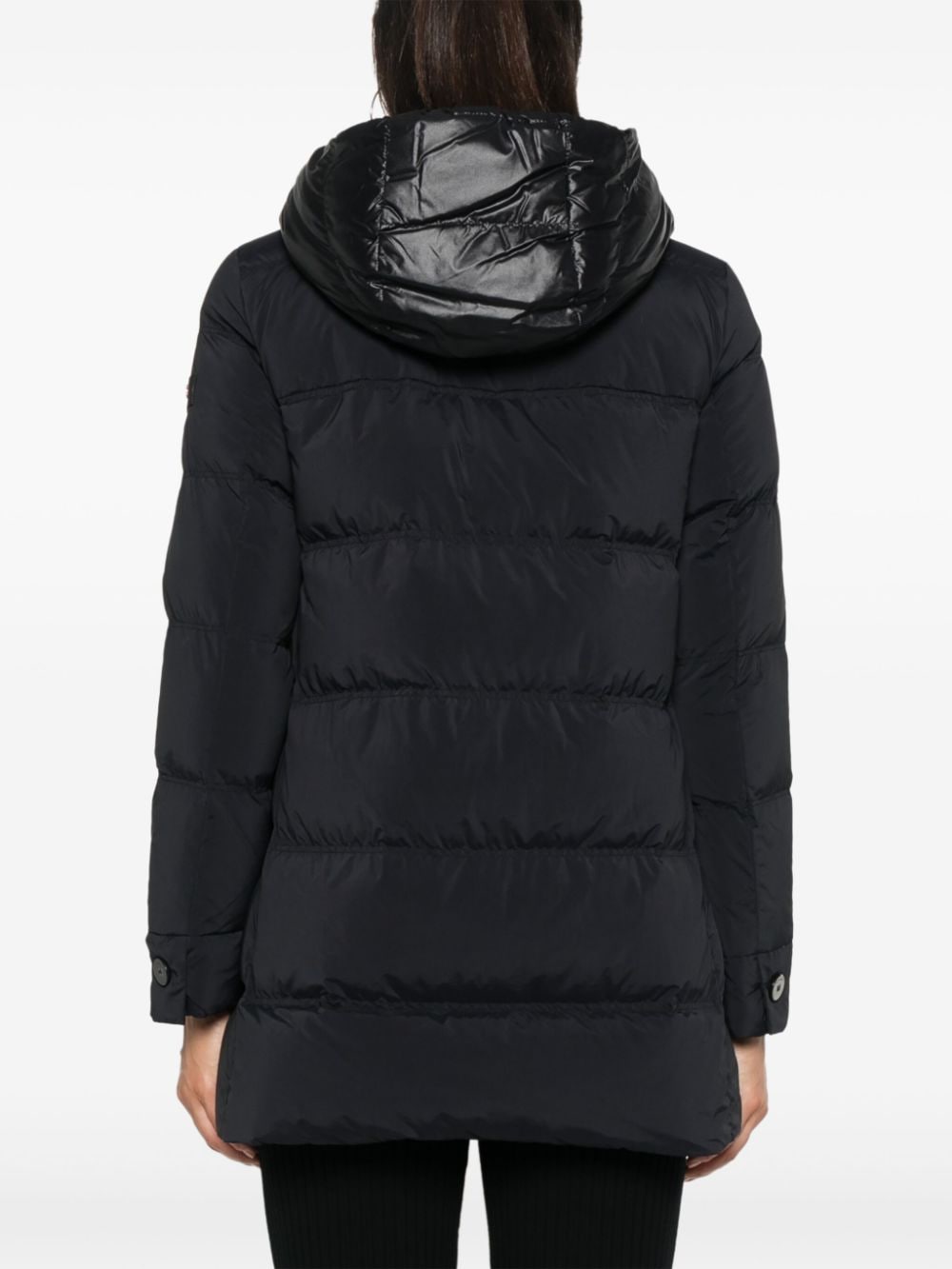 Peuterey Padded Water-Resistant Hooded Coat Black Black