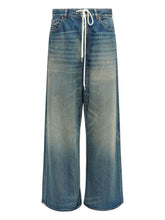 MM6 Maison Margiela Wide-leg denim Jeans Clear Blue