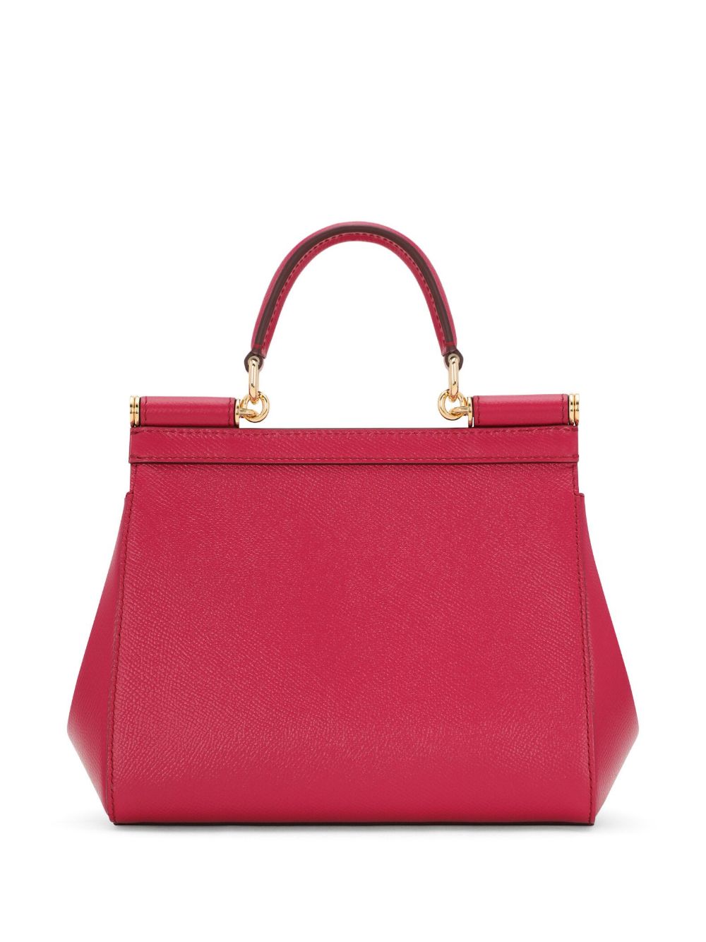 Dolce & Gabbana Medium Sicily Leather Handbag Fuchsia