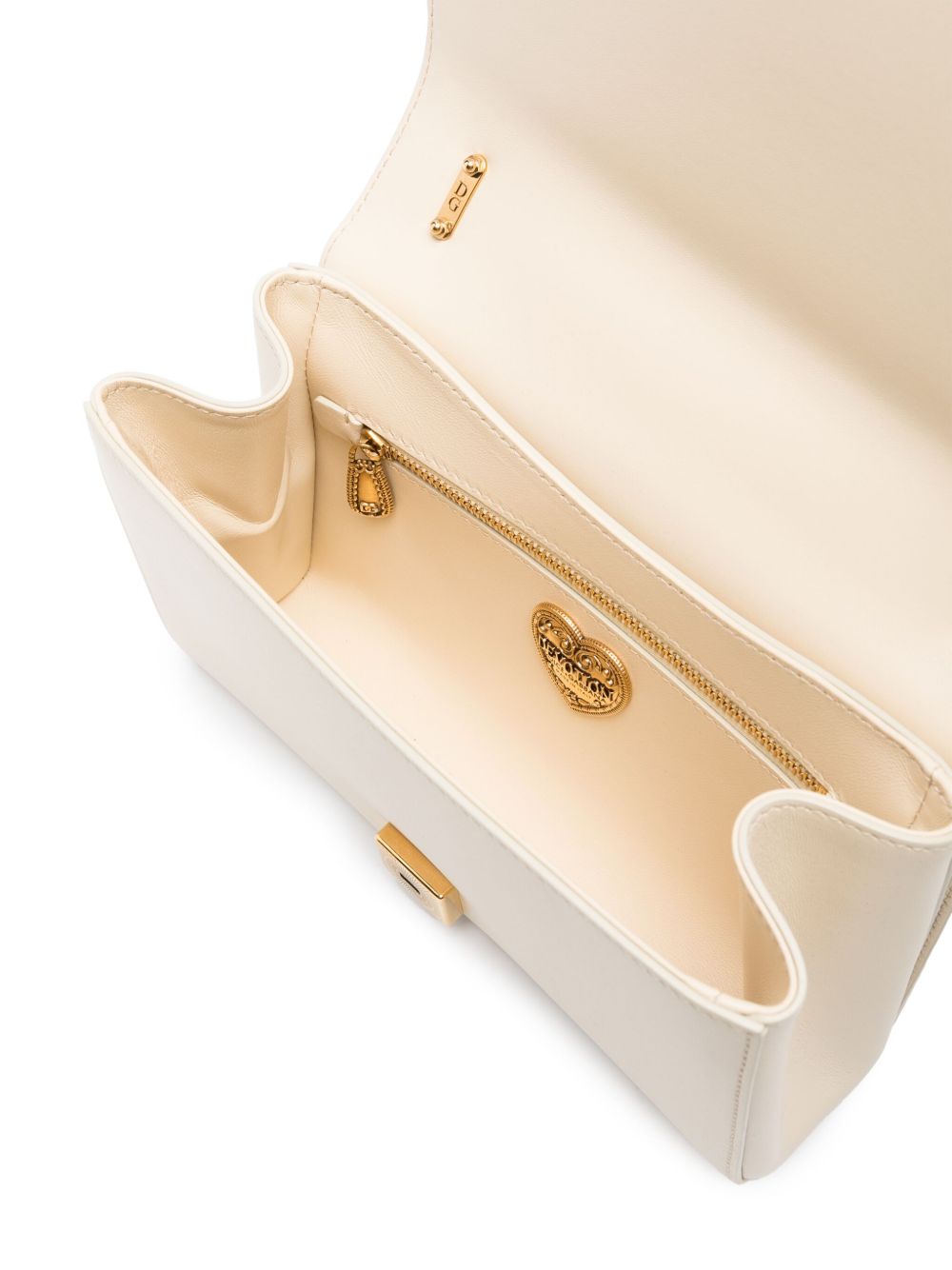 Dolce & Gabbana Devotion Medium Quilted Shoulder Bag Beige