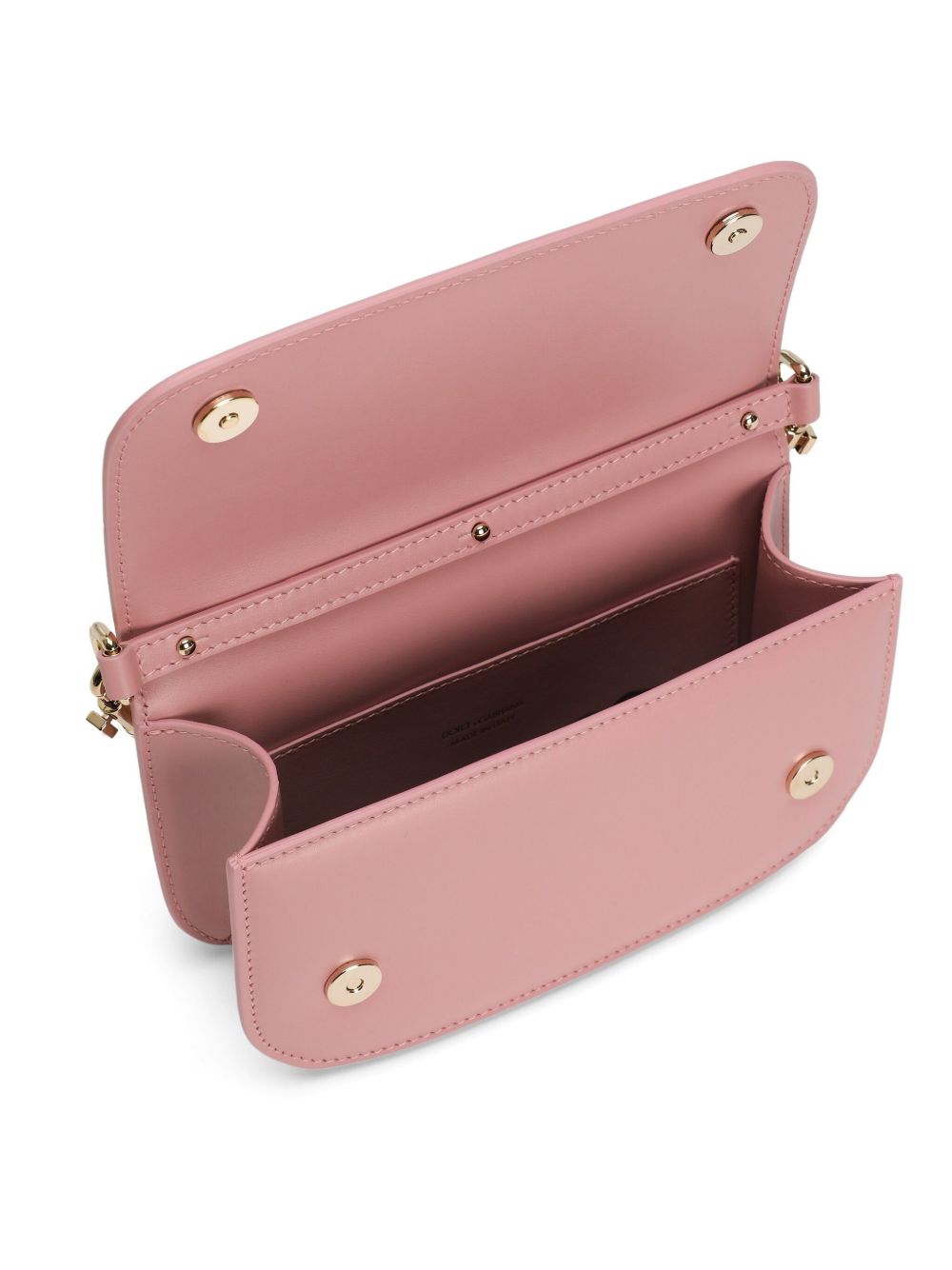 Dolce & Gabbana 3.5 Pink Leather Crossbody Shoulder Bag Pink