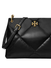 Tory Burch Kira Diamond Quilted Leather Shoulder Bag Black