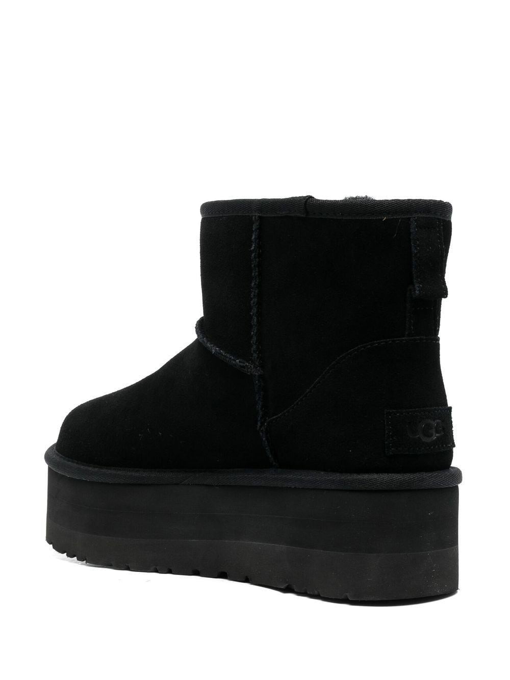 Ugg Australia Classic Mini Platform Suede Boots Black black