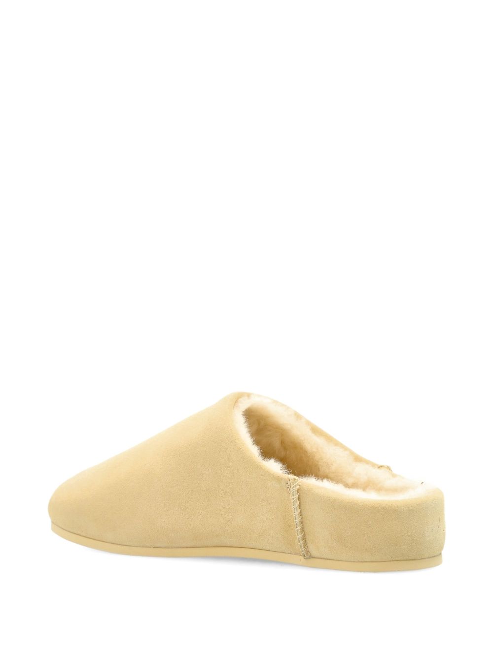 Ugg Australia Elea Sheepskin-Lined Suede Slip-On Slipper Beige