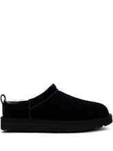 Ugg Australia Shearling-Lined Suede Platform Slip-On Sandals Black Black