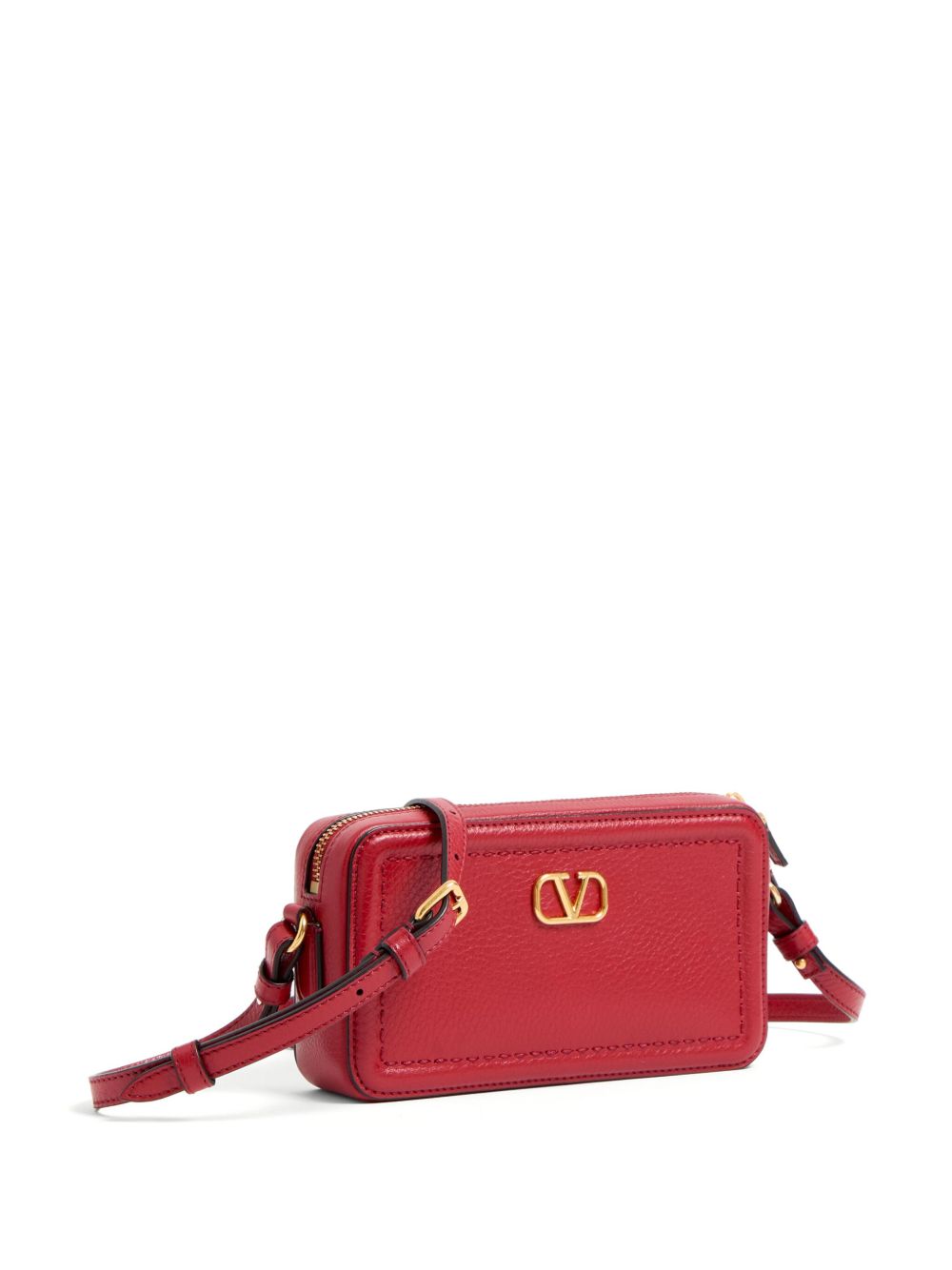 Valentino Garavani Mini Leather Camera Bag Red Red