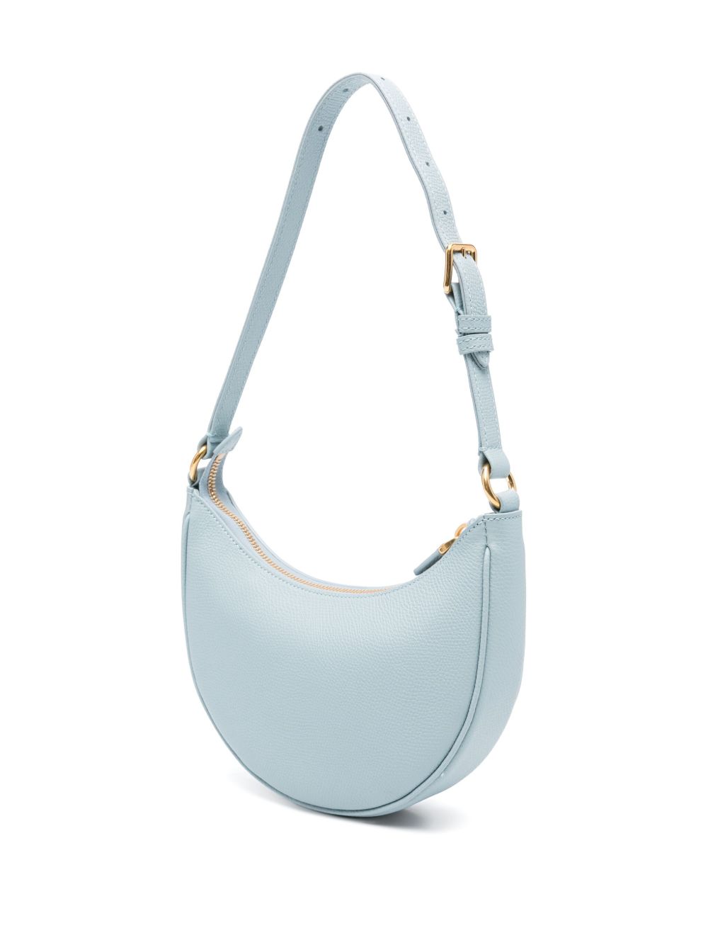 Valentino Garavani VLogo Signature Clear Blue Calf Leather Mini Hobo Bag Clear Blue