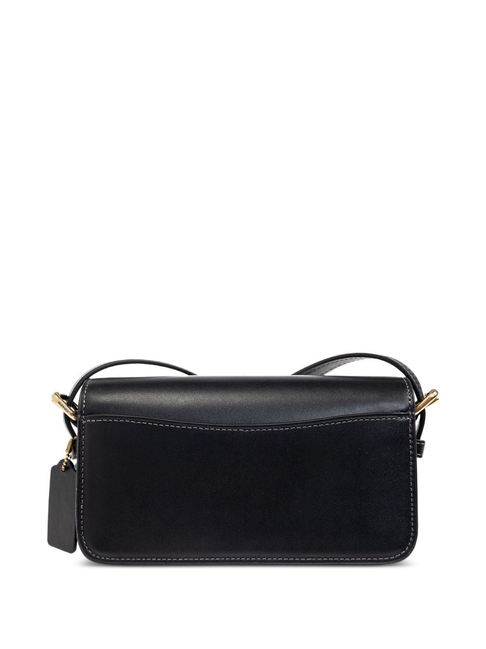 Coach Sage Leather Shoulder Bag Black