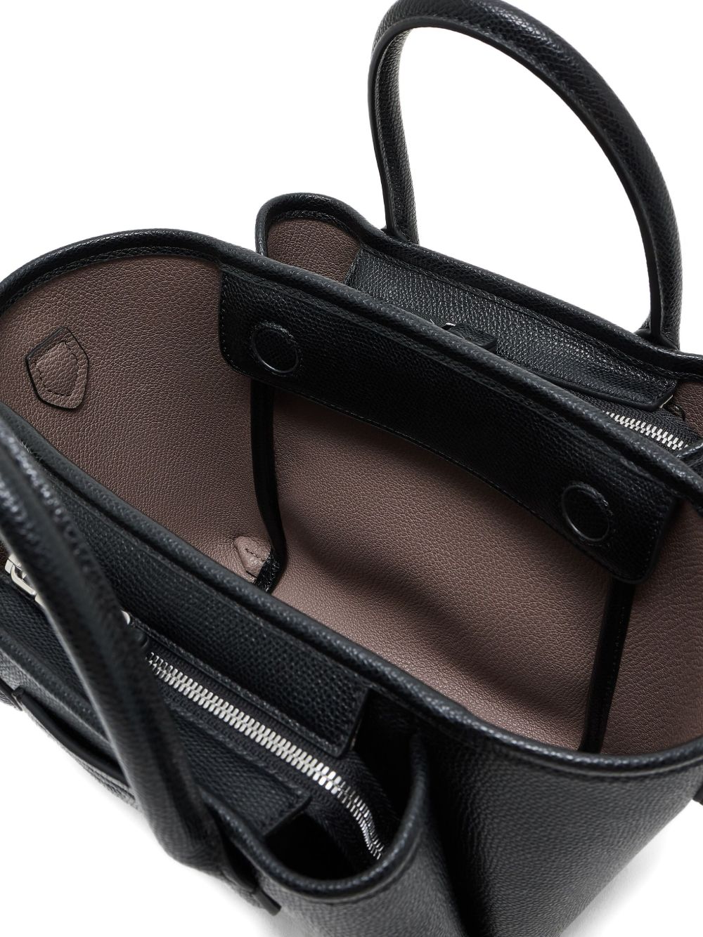 Emporio Armani Small Palmellato Shopper Bag Black