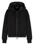 Emporio Armani Quilted Cotton Hooded Blouson Jacket Black