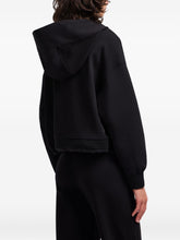 Emporio Armani Quilted Cotton Hooded Blouson Jacket Black