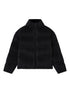 Emporio Armani Short Pleated Puffer Down Jacket Black
