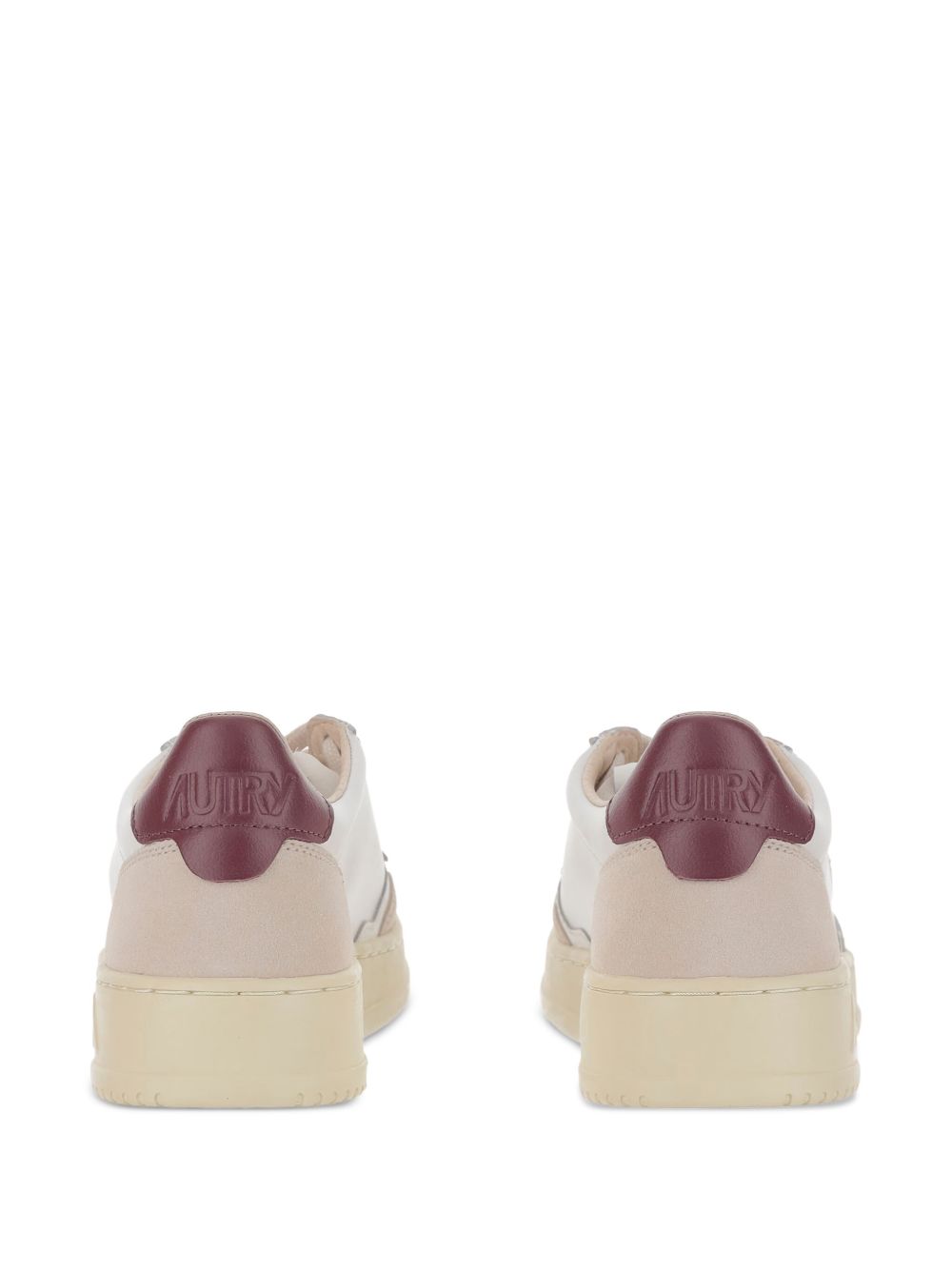 Autry Medalist Low Sneakers in Bordeaux Leather Bordeaux