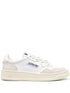 Autry Medalist Low Silk and Nylon White Sneakers White