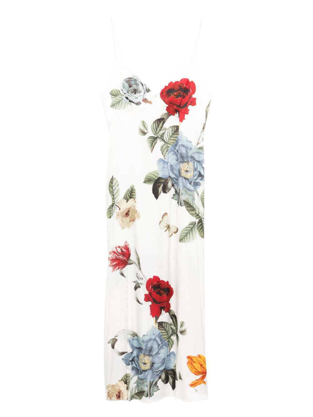 Alice + Olivia Julietta Silk-Blend Slip Dress Multicolour