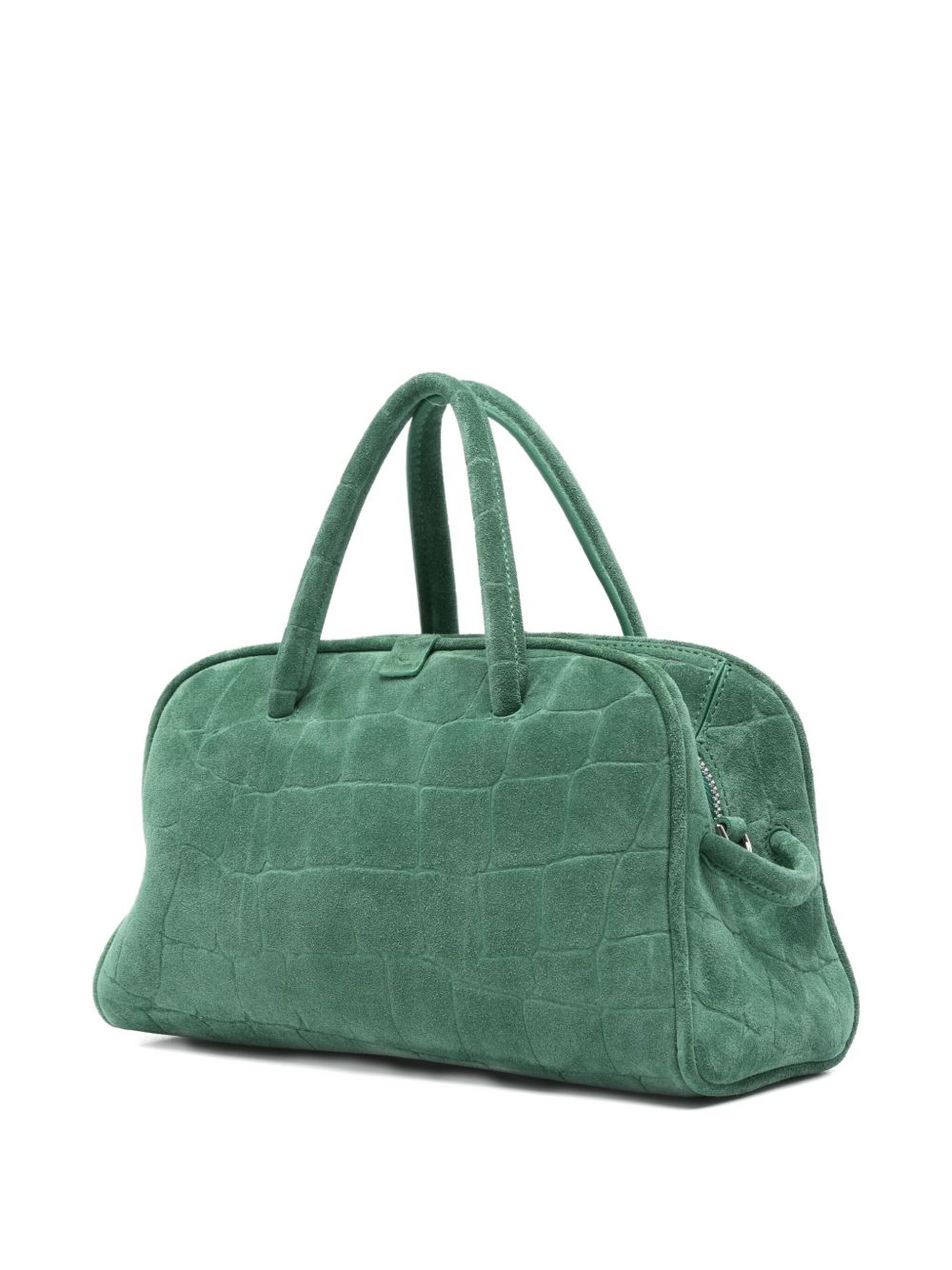 JACQUEMUS Le Petit Turismo Green Leather Tote Bag Green