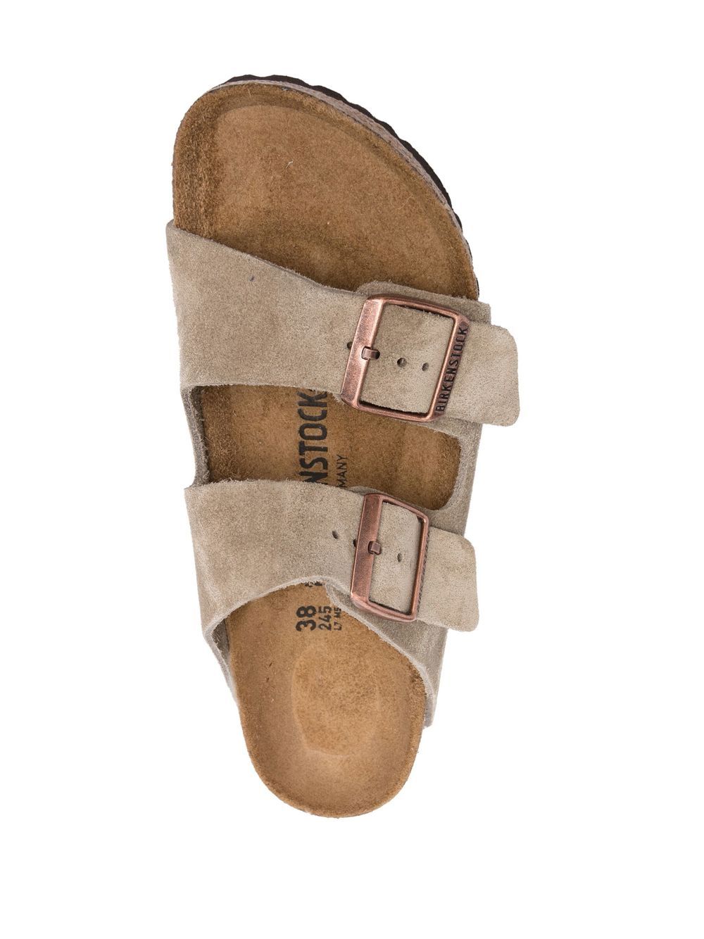 Birkenstock Arizona Suede Slip-On Sandals Dove Grey