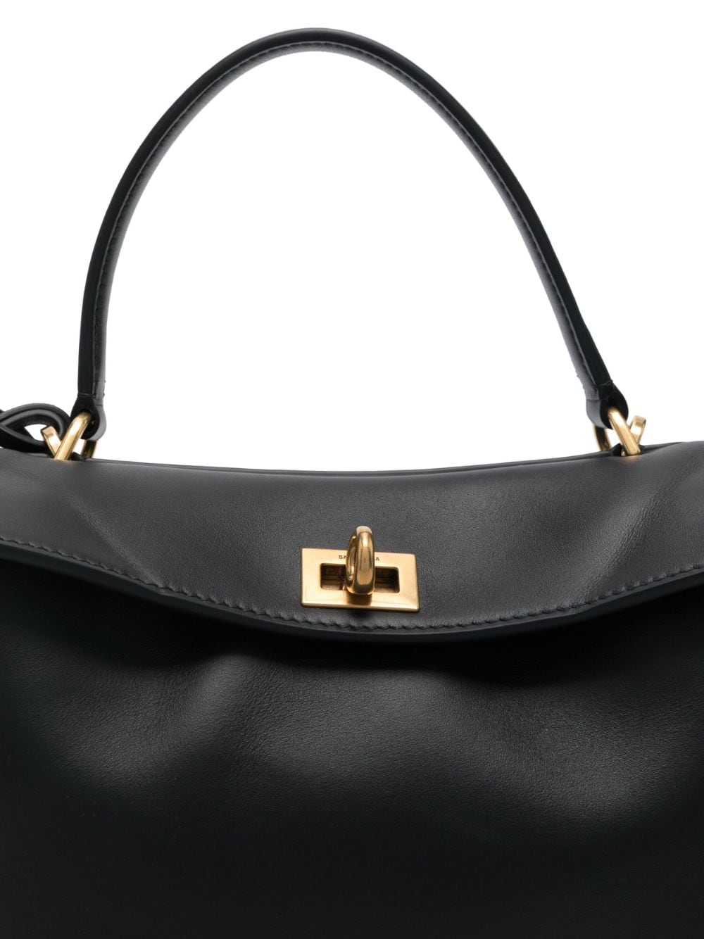 Balenciaga Rodeo Small Leather Tote Bag Black