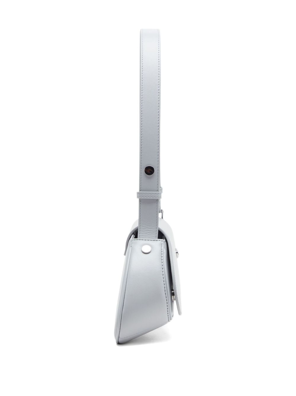 Diesel Play-Glossy Leather Crossbody Bag White