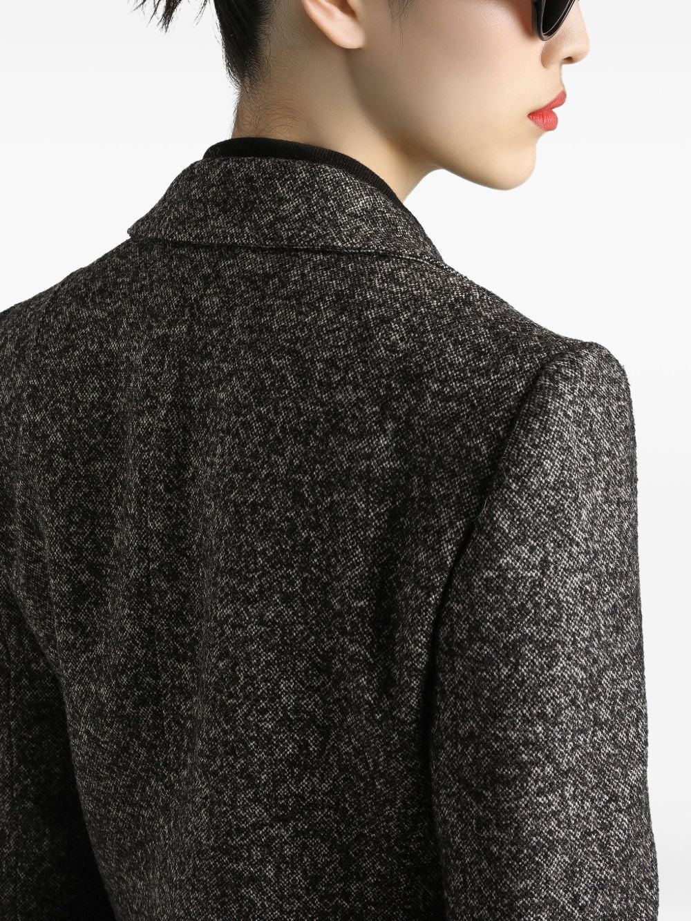 Dolce & Gabbana Single-Breasted Wool Jacket Grey Grey