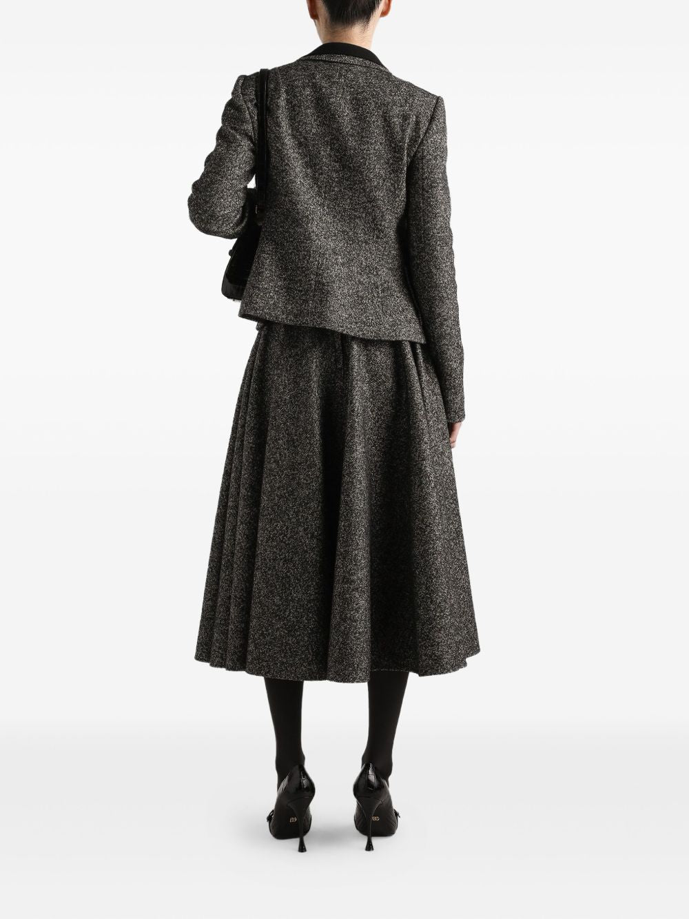 Dolce & Gabbana Single-Breasted Wool Jacket Grey Grey