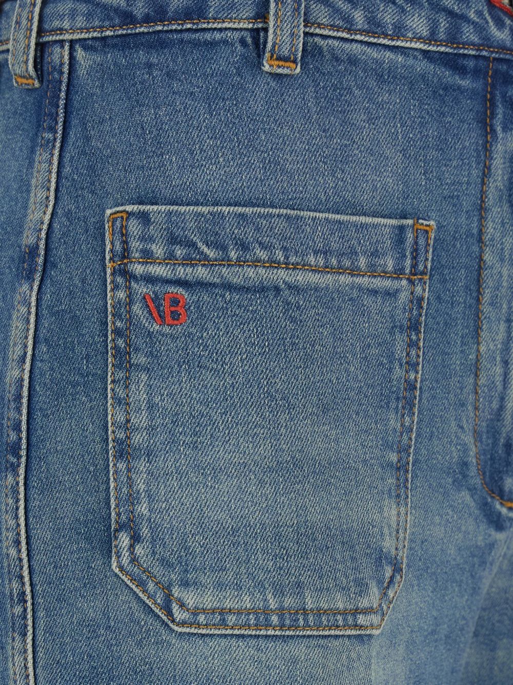 Victoria Beckham High-Rise Flared Jeans in Clear Blue clear blue
