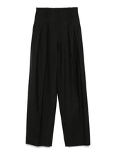 Victoria Beckham Tailored Wool-Blend High-Rise Trousers Black