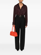 Victoria Beckham Tailored Wool-Blend High-Rise Trousers Black