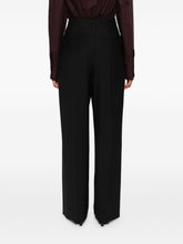 Victoria Beckham Tailored Wool-Blend High-Rise Trousers Black