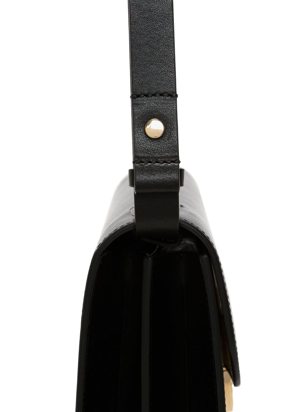 Victoria Beckham Dorian Smooth Leather Shoulder Bag Black