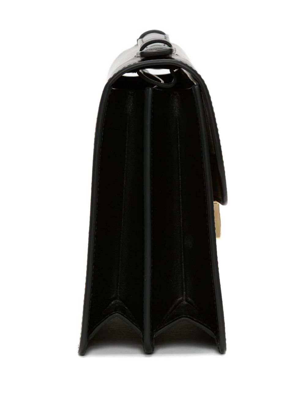 Victoria Beckham Dorian Smooth Leather Shoulder Bag Black