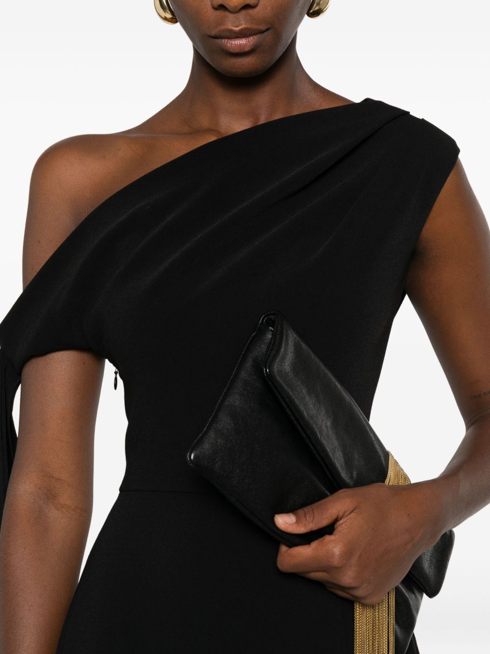 Solace London Sleeveless Side-Split Maxi Dress Black
