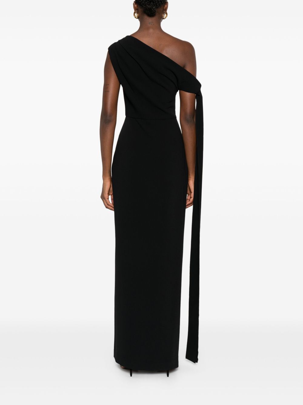 Solace London Sleeveless Side-Split Maxi Dress Black