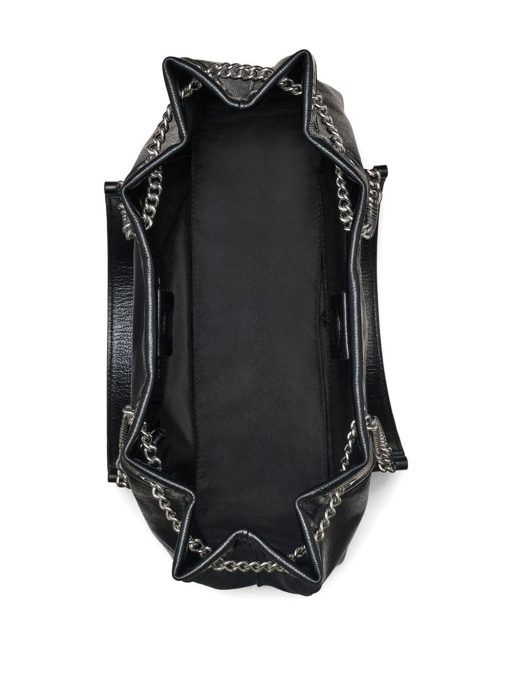 Marc Jacobs The Sack Chain Leather Shoulder Bag Black