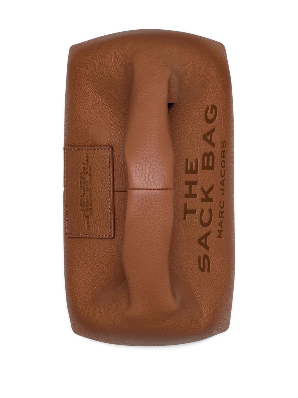 Marc Jacobs The Mini Sack Leather Brown Structured Top-Handle Bag Leather Brown
