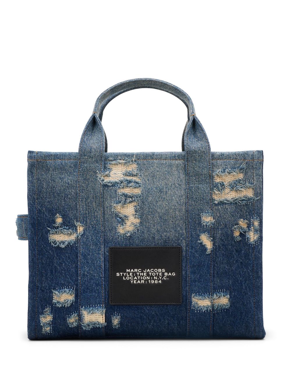 Marc Jacobs The Rip and Repair Denim Medium Tote Bag Blue