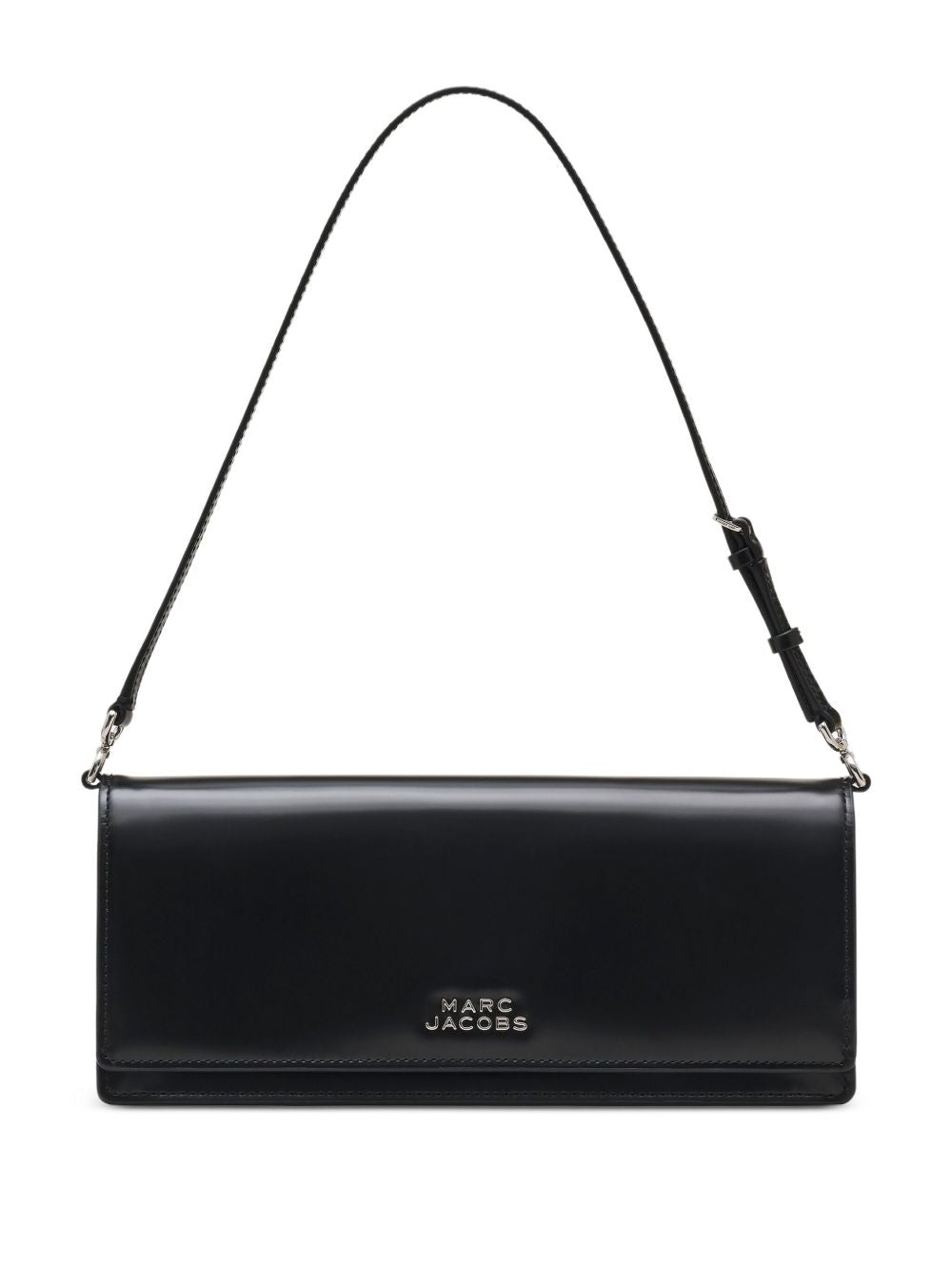 Marc Jacobs The Mirror Flower Cut-Out Leather Shoulder Bag Black