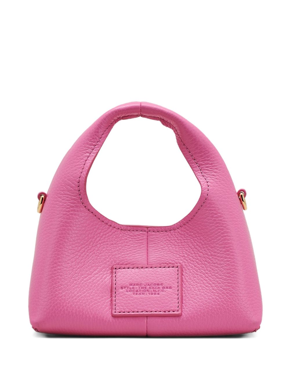 Marc Jacobs The Micro Crossbody Sack Pink Leather Bag Fuchsia