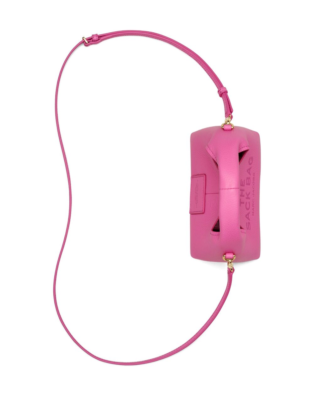 Marc Jacobs The Micro Crossbody Sack Pink Leather Bag Fuchsia
