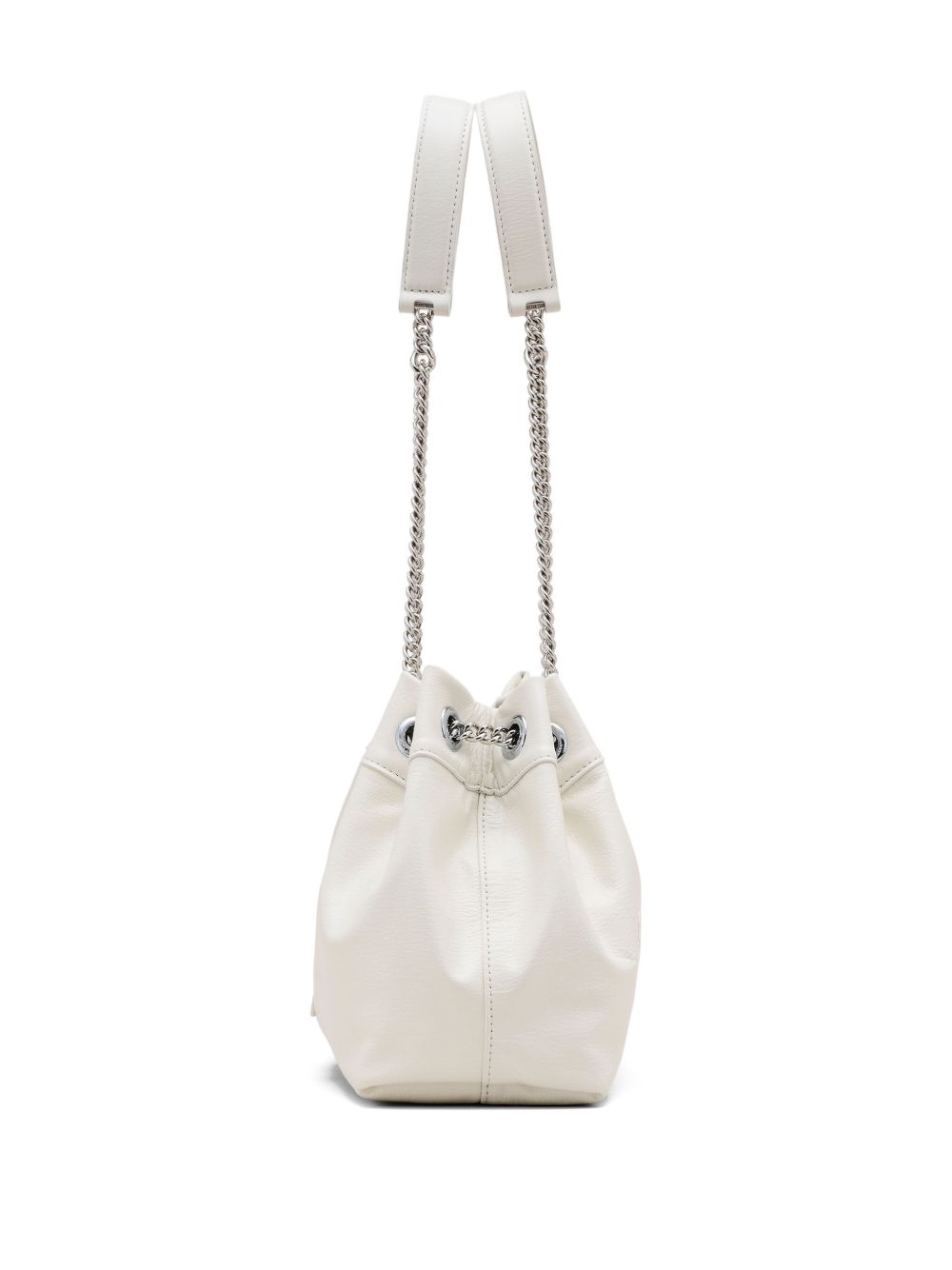 Marc Jacobs The Leather Chain Sack White Shoulder Bag White