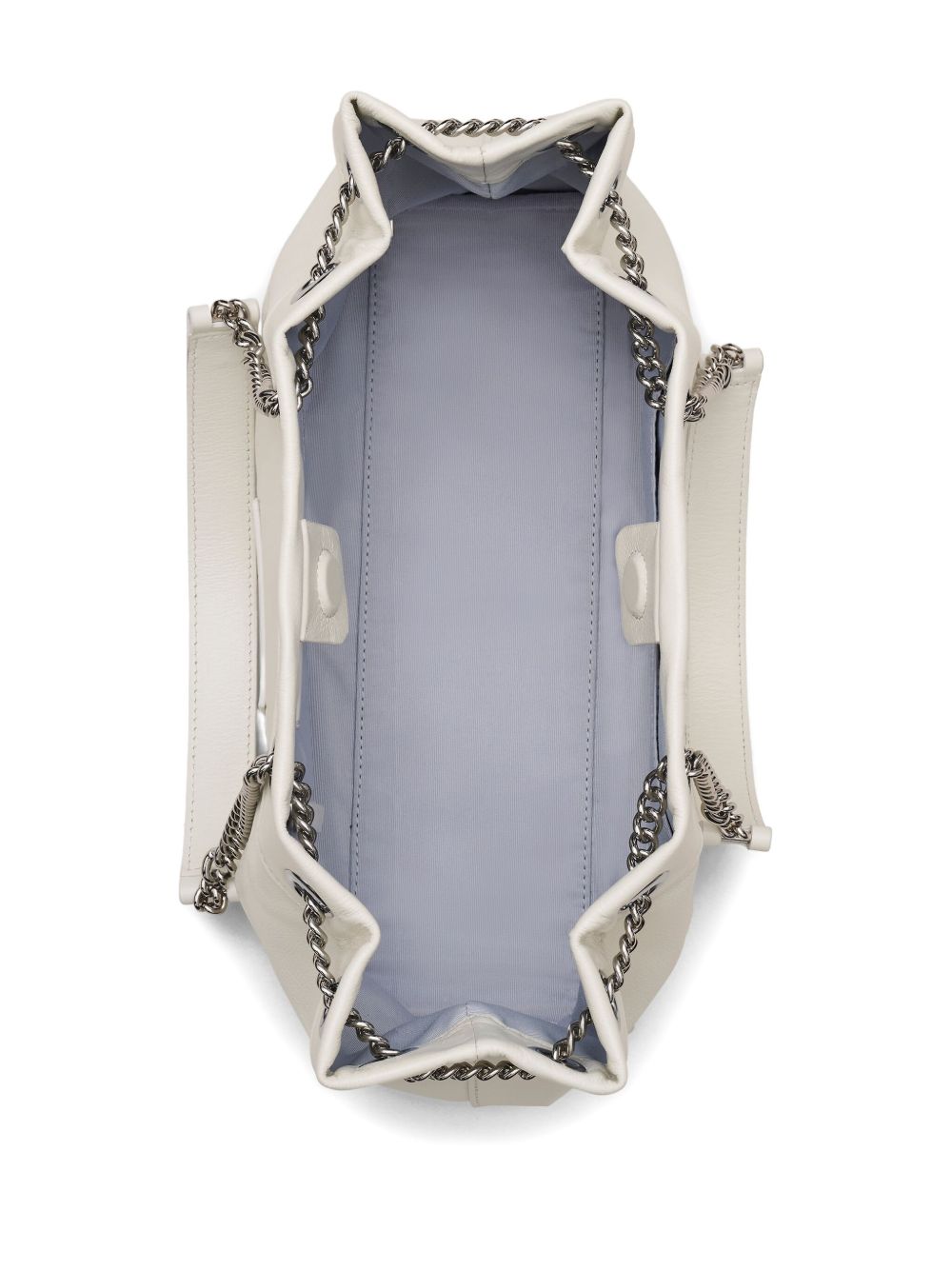 Marc Jacobs The Leather Chain Sack White Shoulder Bag White