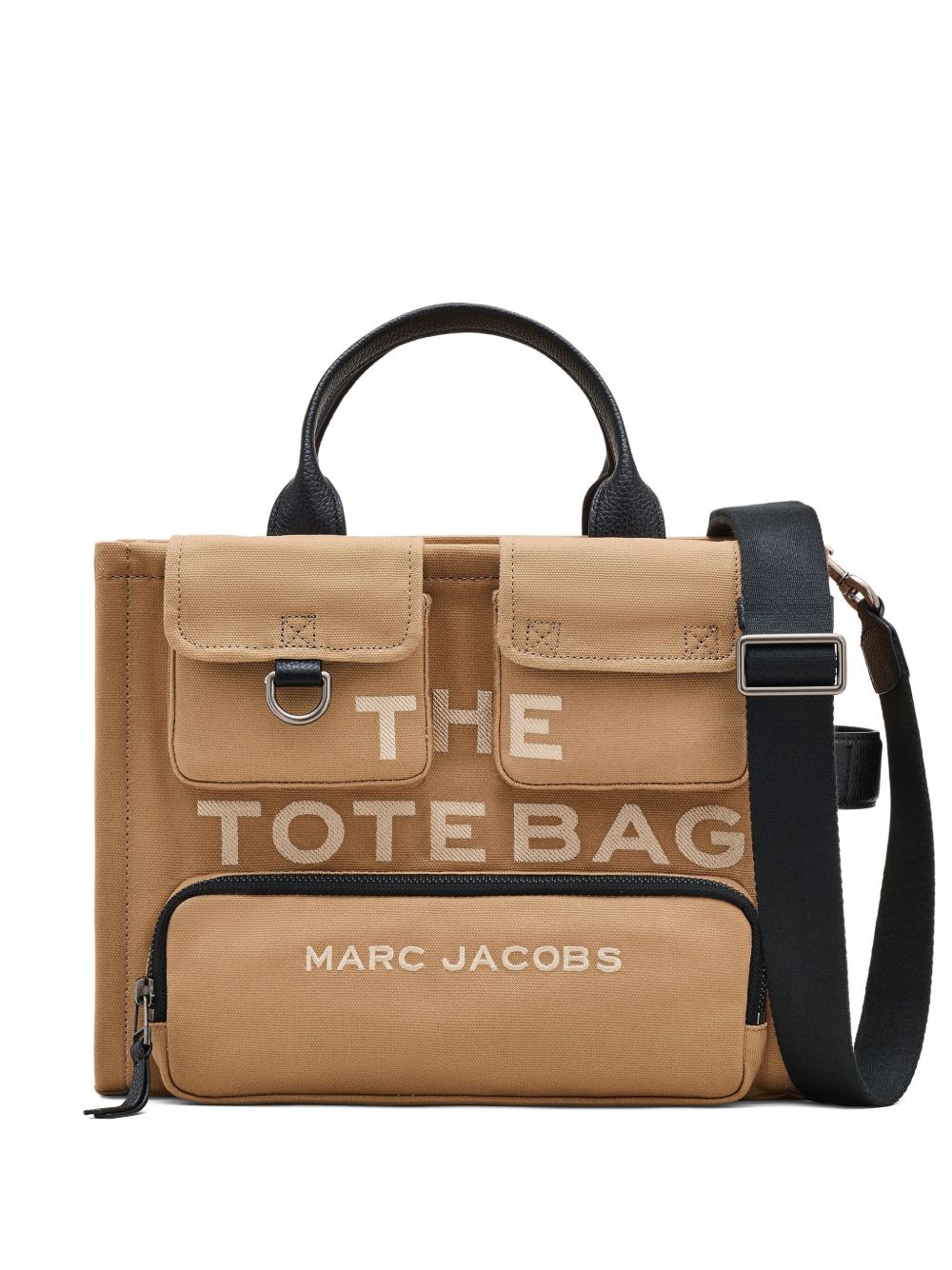Marc Jacobs The Cargo Medium Canvas Tote Bag Camel Brown