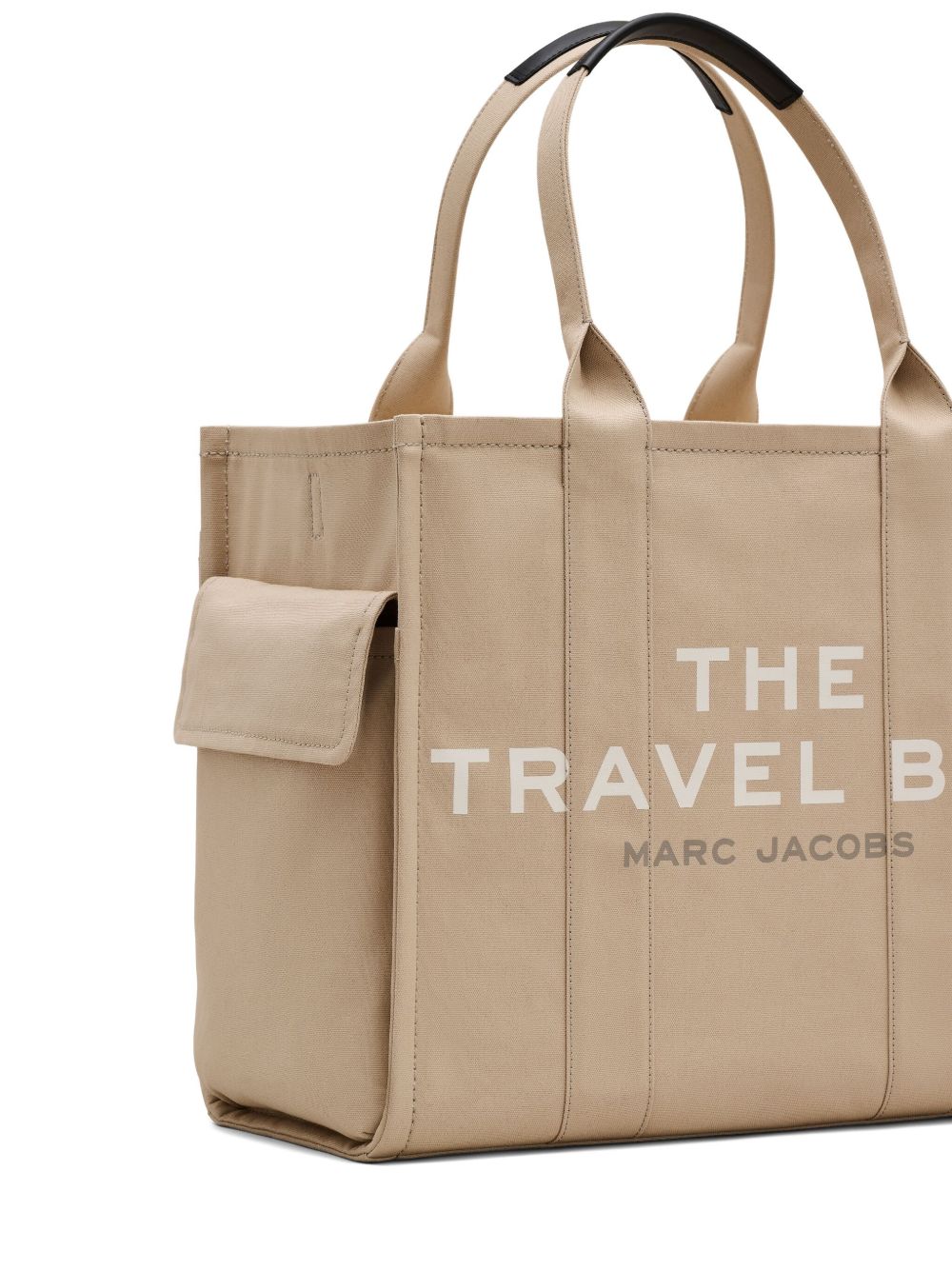Marc Jacobs The Travel Tote Large Cotton Shopper Bag Beige