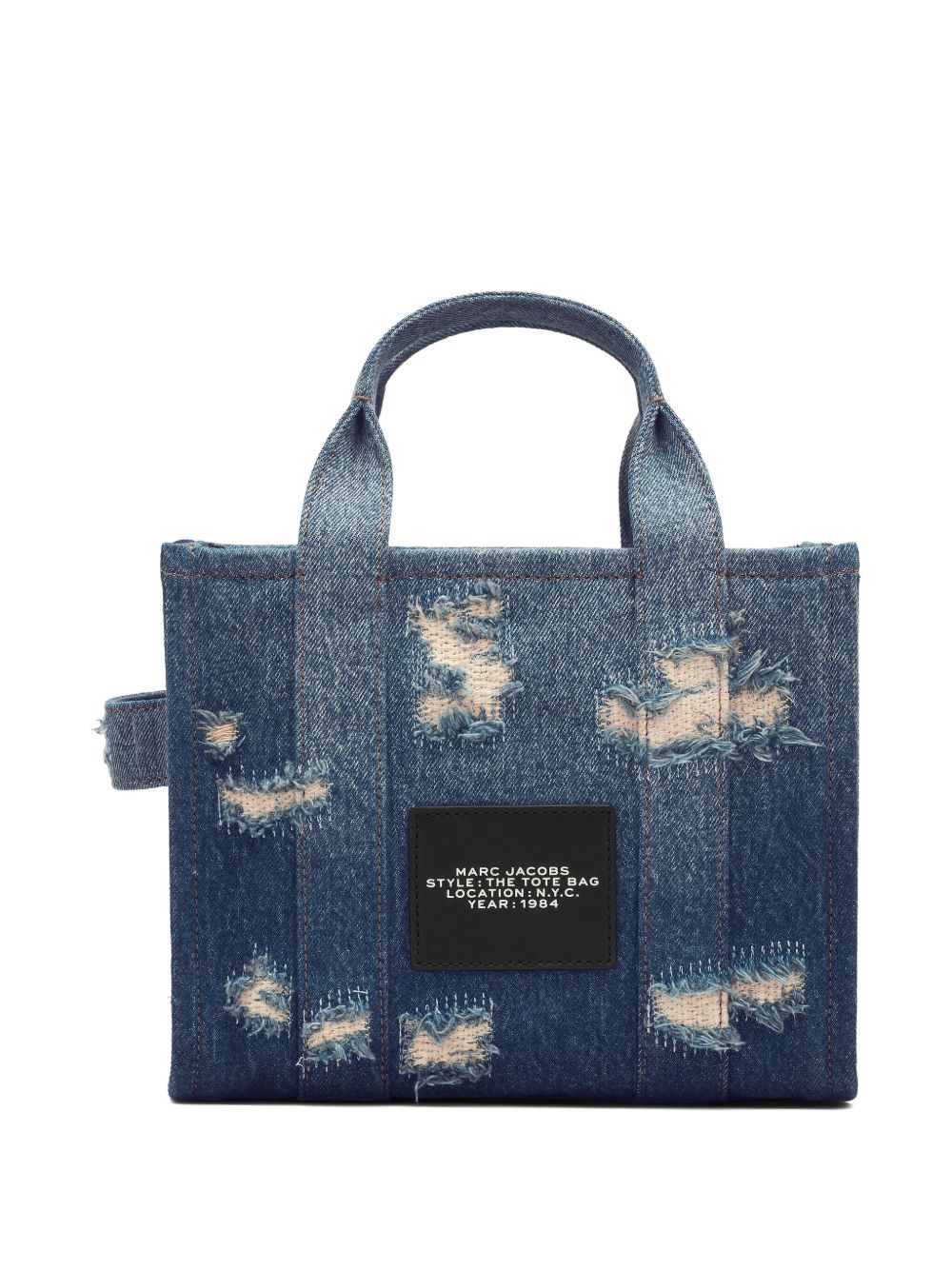 Marc Jacobs The Rip And Repair Denim Small Tote Bag Blue