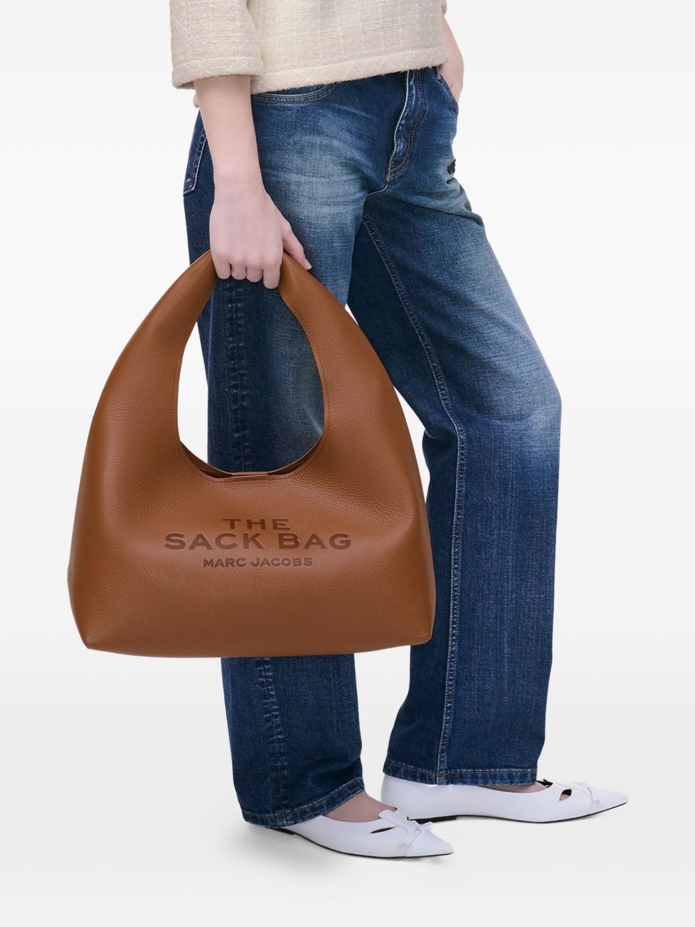 Marc Jacobs The Sack Leather Handbag in Caramel Brown Leather Brown