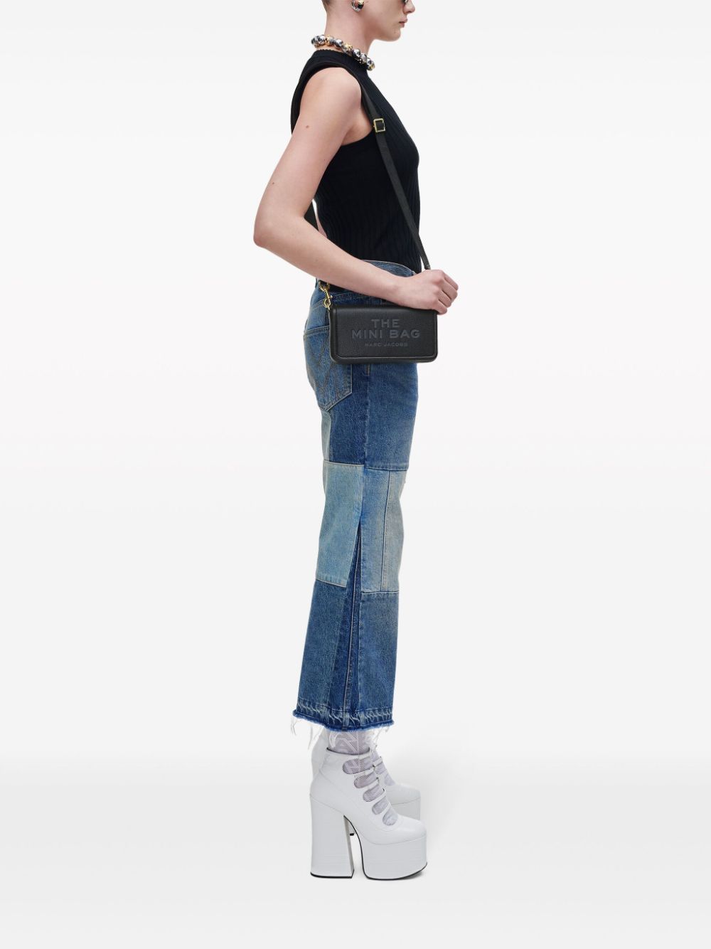 Marc Jacobs The Leather Mini Crossbody Bag Black