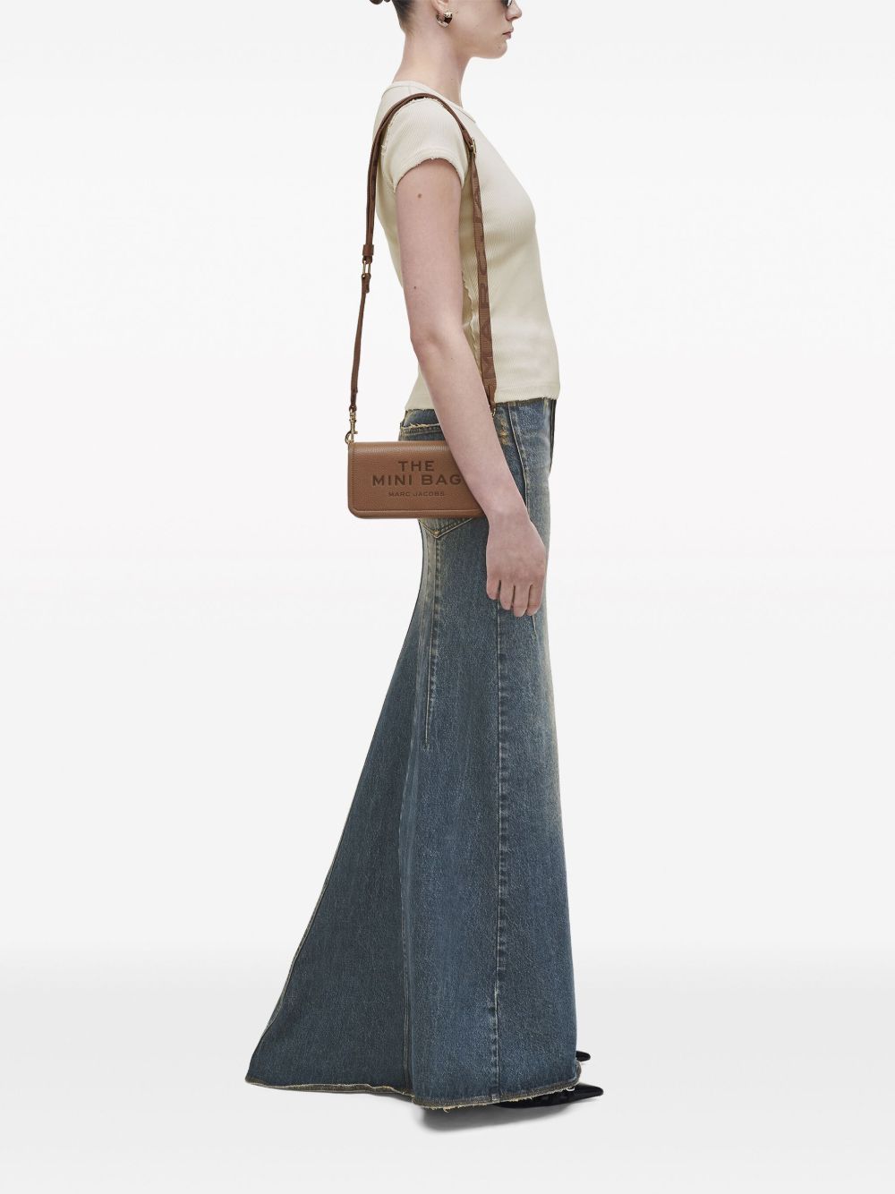 Marc Jacobs The Leather Mini Shoulder Bag Leather Brown